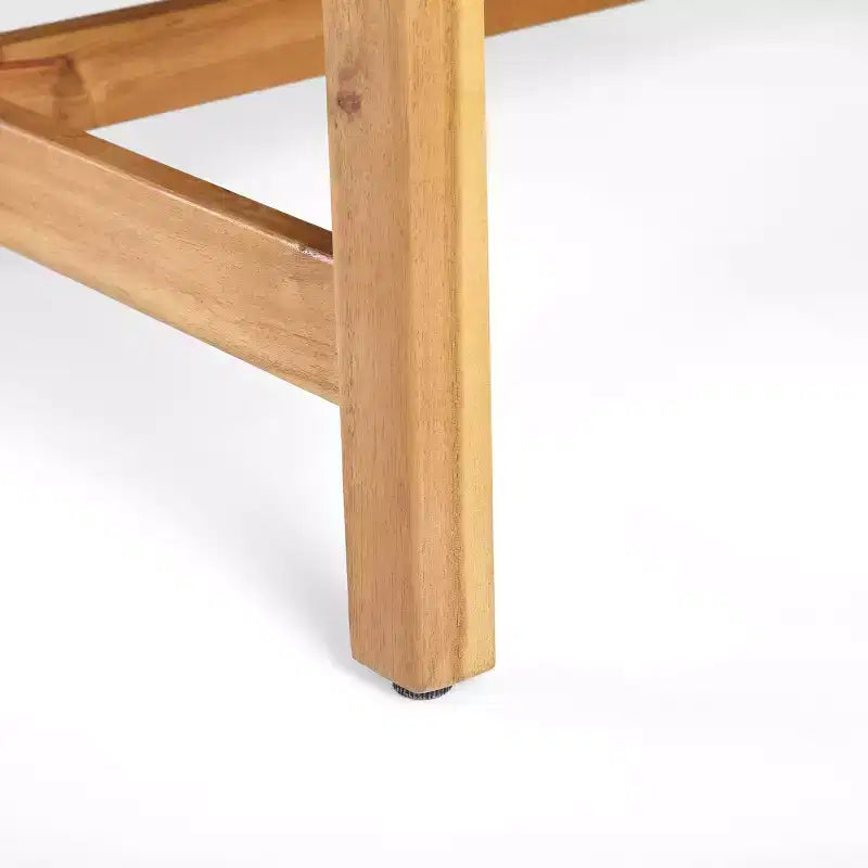 Christopher Knight Home Ensemble de conversation Augusta en bois d'acacia et osier d'extérieur 6 places avec foyer