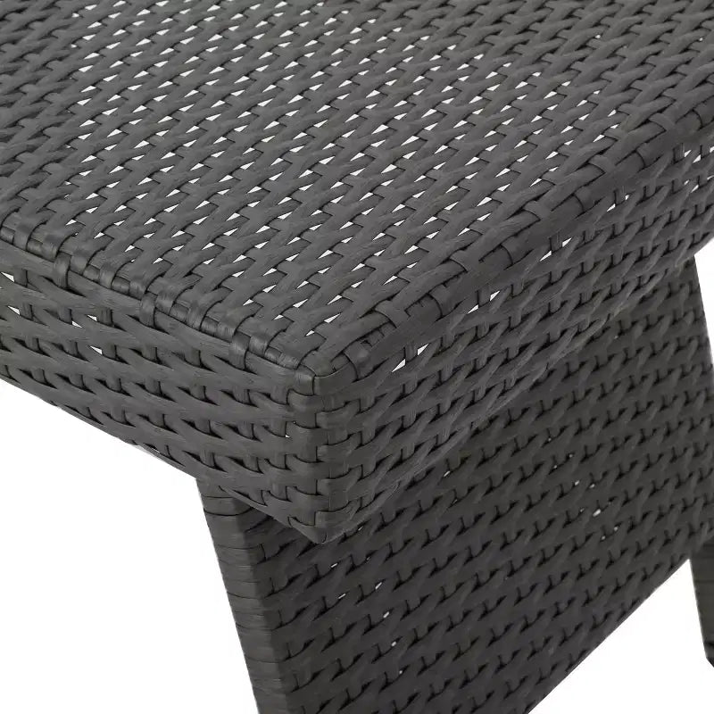 Ensemble de conversation GDFStudio Olivia de 3 pièces en osier, sans accoudoirs, avec chaises longues réglables