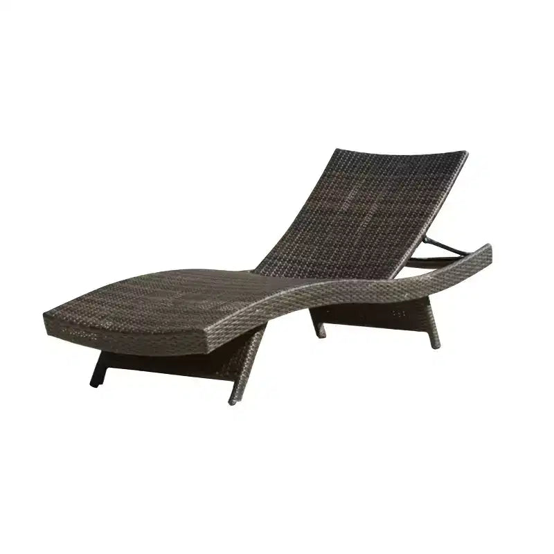 Ensemble de conversation GDFStudio Olivia de 3 pièces en osier, sans accoudoirs, avec chaises longues réglables