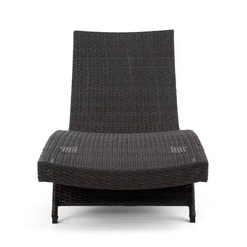 Ensemble de conversation GDFStudio Olivia de 3 pièces en osier, sans accoudoirs, avec chaises longues réglables