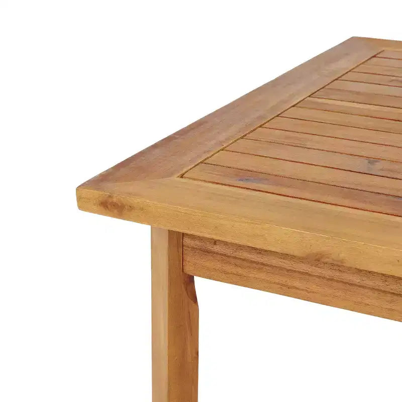 Christopher Knight Home Bianca Ensemble de conversation sectionnel 5 places en bois d'acacia pour extérieur avec coussins, teck/gris foncé