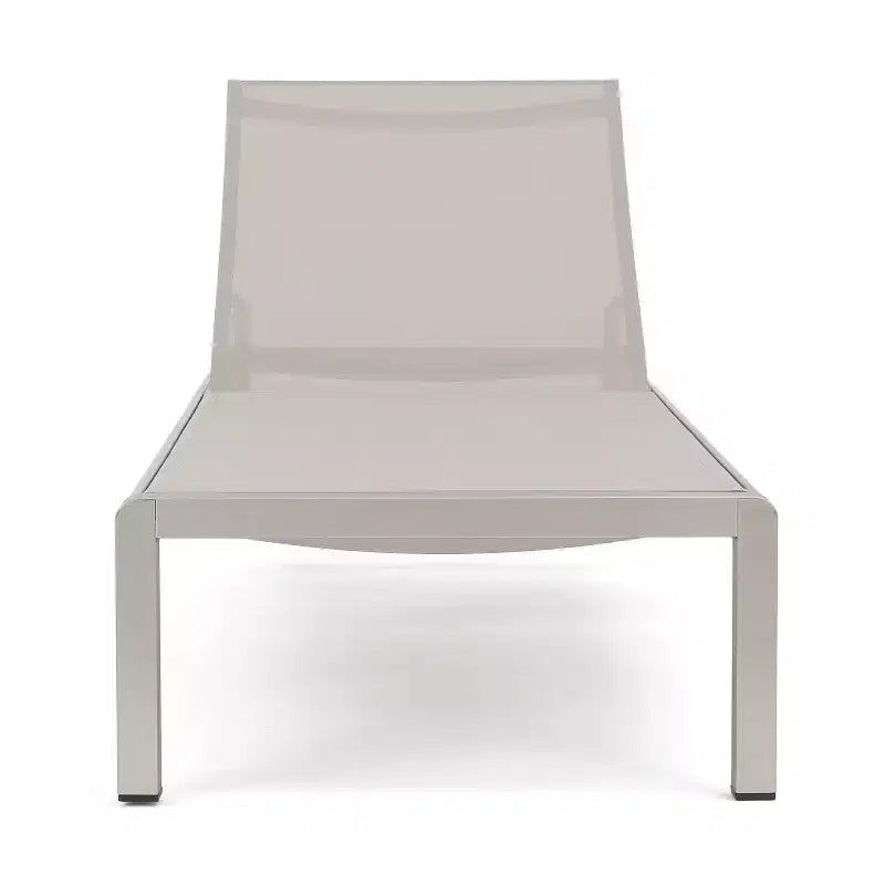 Christopher Knight Home Cape Coral Salon extérieur 3 pièces avec chaise longue, en maille et aluminium