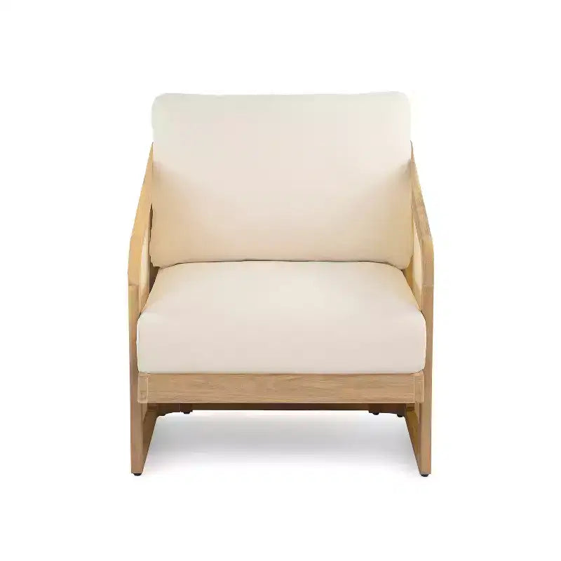 Christopher Knight Home Tito - Ensemble de sièges d'extérieur 2 pièces en bois d'acacia et béton avec table d'appoint