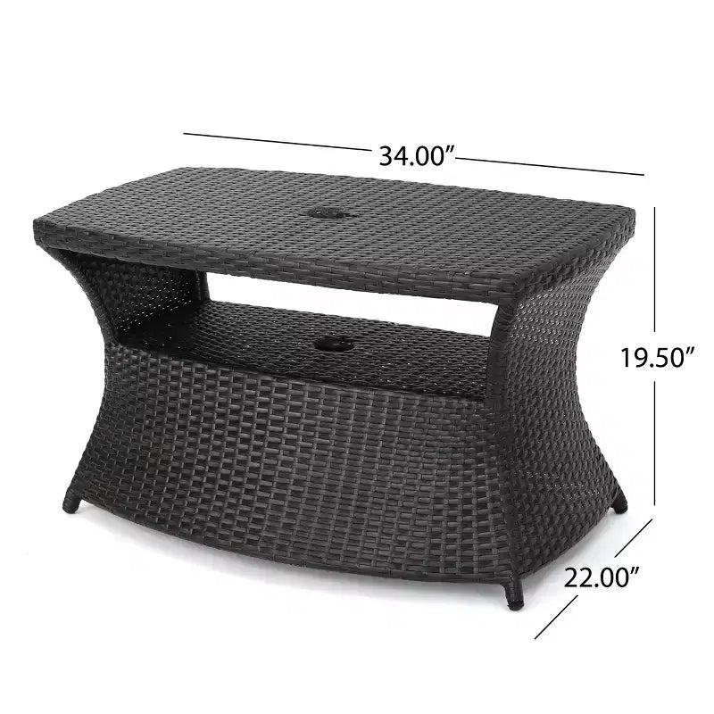 Christopher Knight Home Pacific Ensemble de conversation extérieur 3 pièces en osier avec chaises longues sans accoudodoirs réglables