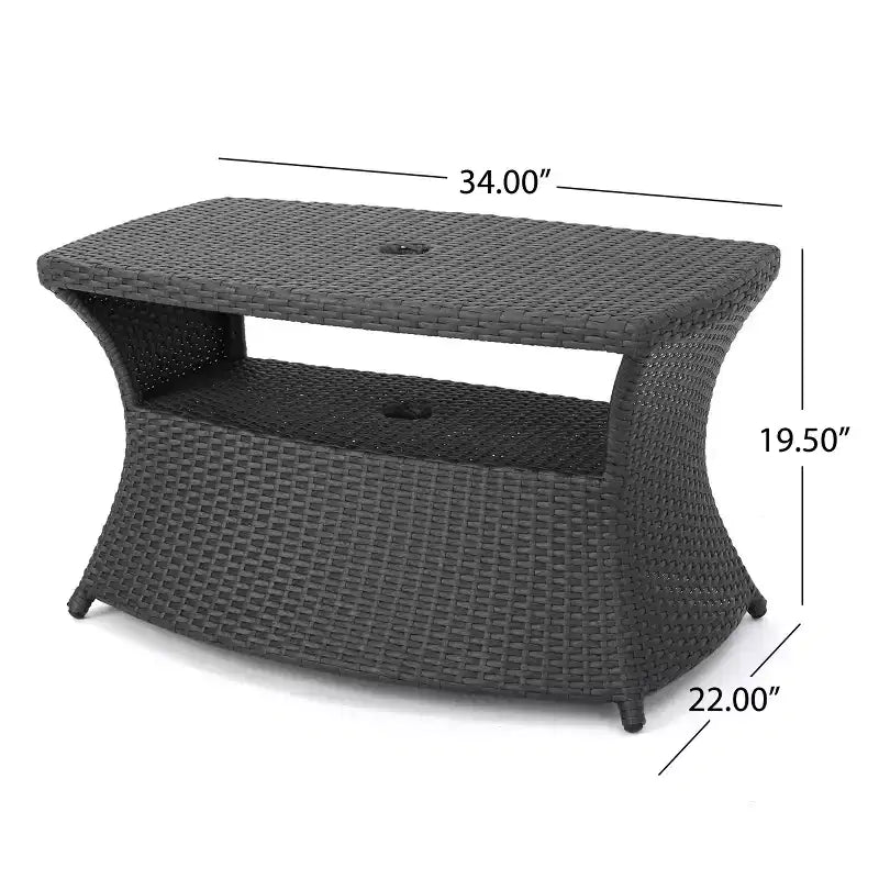 Christopher Knight Home Pacific Ensemble de conversation extérieur 3 pièces en osier avec chaises longues sans accoudodoirs réglables