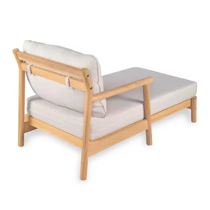 Christopher Knight Home Shane Canapé deux places et chaise longue en bois d'acacia rustique pour extérieur