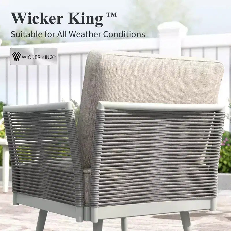 Salons de jardin en rotin tressé avec table basse Captiva Designs