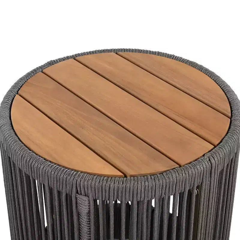 Christopher Knight Home Lariya Ensemble de conversation 5 pièces pour extérieur avec méridienne en bois d'acacia, coussins et table d'appoint