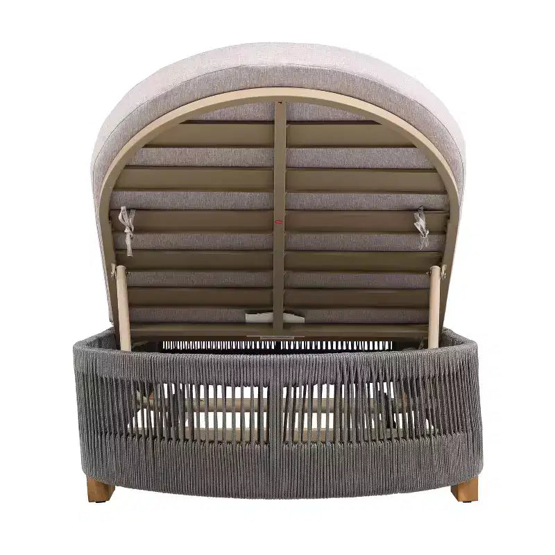 Christopher Knight Home Lariya Ensemble de conversation 5 pièces pour extérieur avec méridienne en bois d'acacia, coussins et table d'appoint