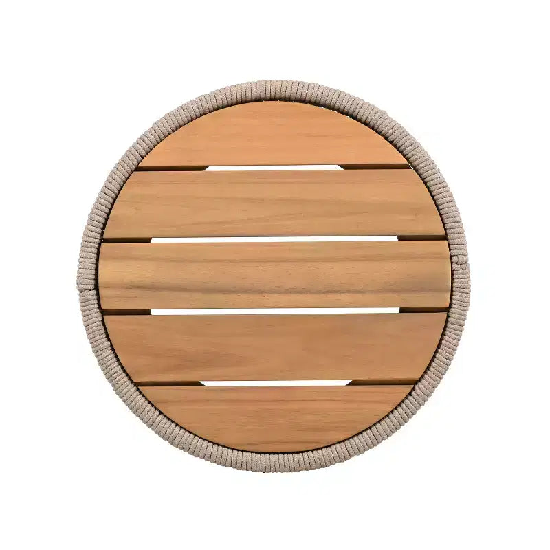 Christopher Knight Home Lariya Ensemble de conversation 5 pièces pour extérieur avec méridienne en bois d'acacia, coussins et table d'appoint