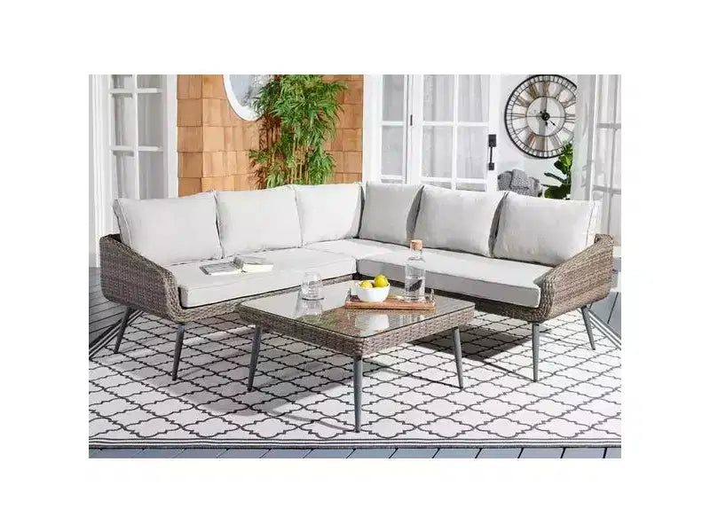 Ensemble de canapés 4 pièces Onri - Intérieur/Extérieur - PAT9027 - Safavieh