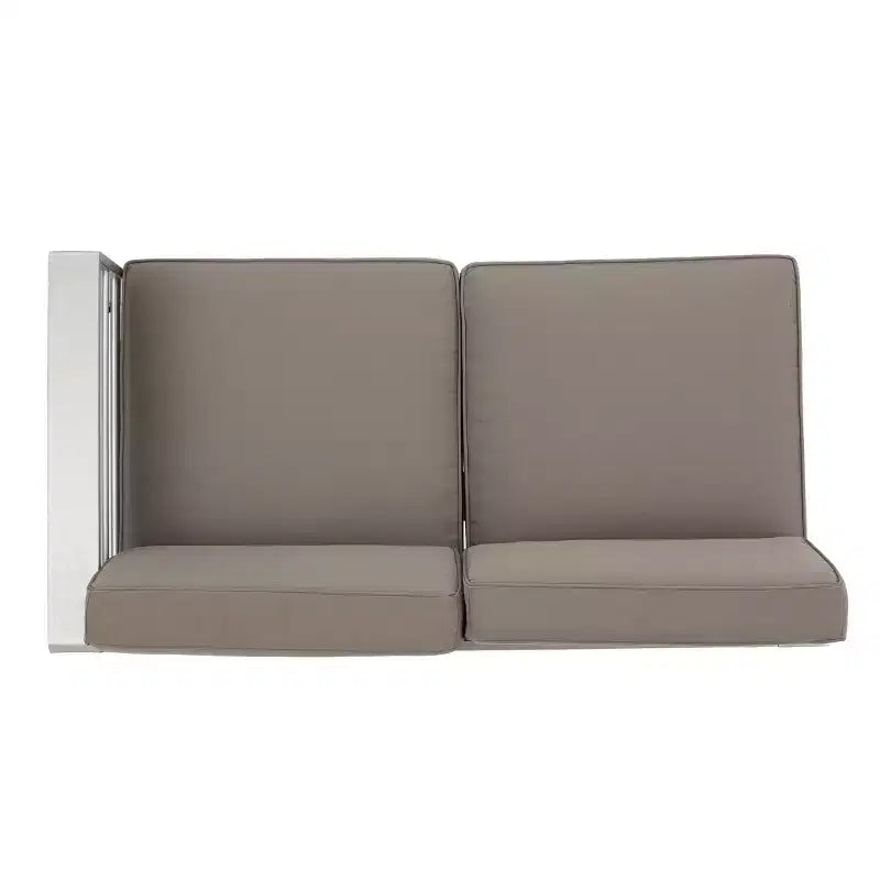 Christopher Knight Home Cape Coral Salon de jardin d'angle 6 places en aluminium avec fauteuil club