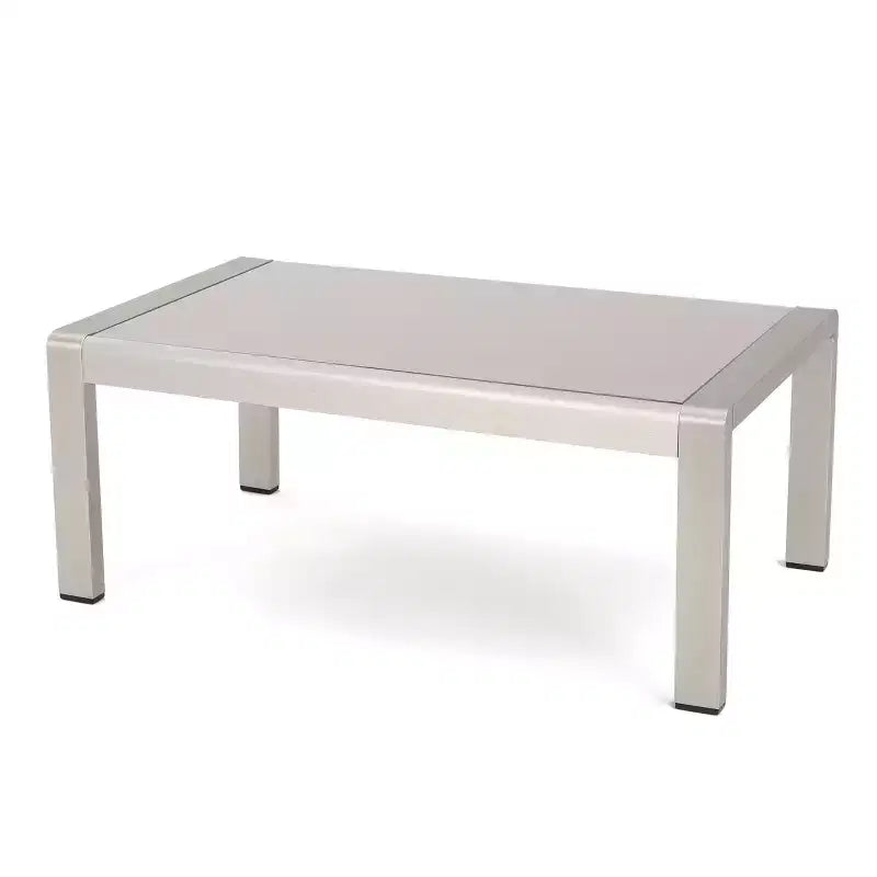 Christopher Knight Home Cape Coral Salon de jardin d'angle 6 places en aluminium avec fauteuil club