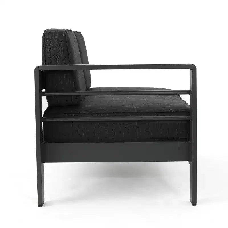 Christopher Knight Home Cape Coral Salon de jardin d'angle 6 places en aluminium avec fauteuil club