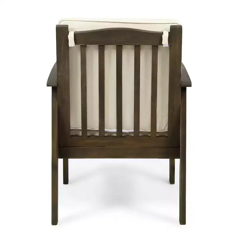 Christopher Knight Home Pascal – Ensemble de 3 chaises de jardin en bois d'acacia avec table basse ronde