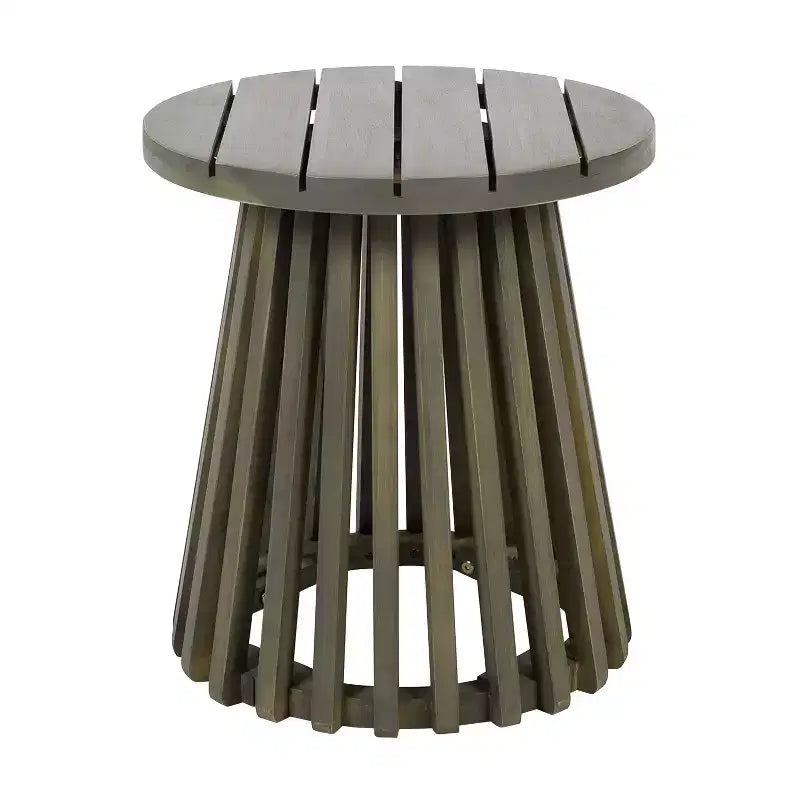 Christopher Knight Home Pascal – Ensemble de 3 chaises de jardin en bois d'acacia avec table basse ronde