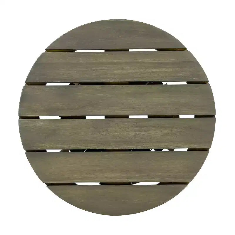 Christopher Knight Home Pascal – Ensemble de 3 chaises de jardin en bois d'acacia avec table basse ronde