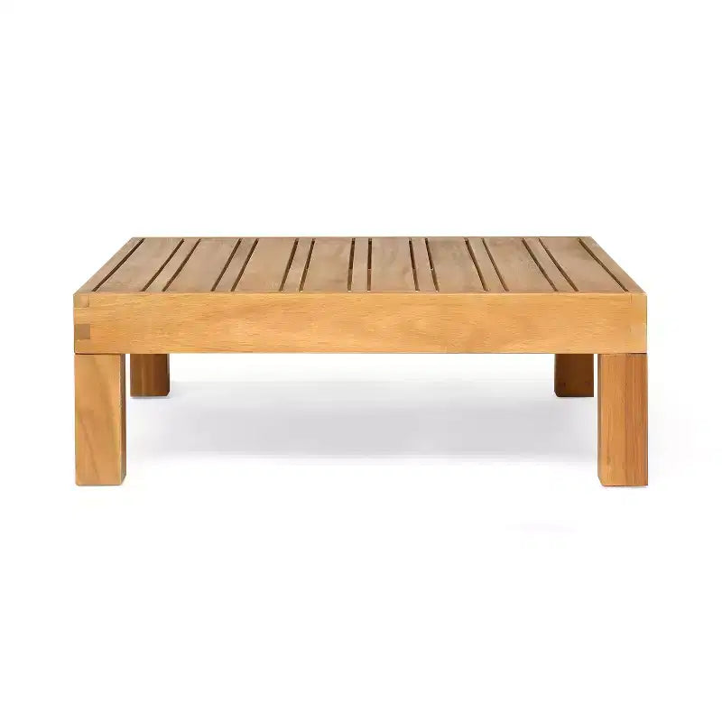 Christopher Knight Home Oana – Salon d'extérieur 6 places en bois d'acacia avec canapé et fauteuils, et coussins