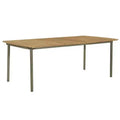 vidaXL Outdoor Dining Set Natural and grey