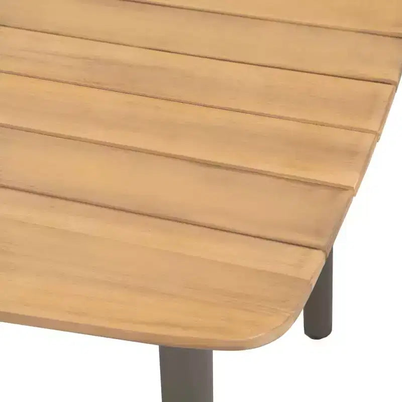 vidaXL Salon de jardin bois naturel et gris
