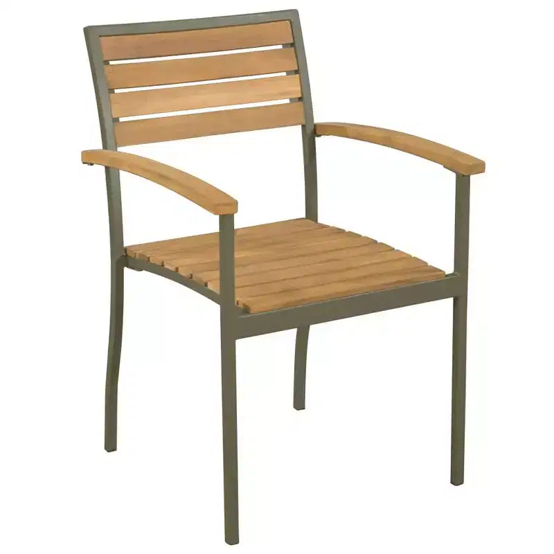 vidaXL Salon de jardin bois naturel et gris