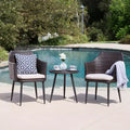 Christopher Knight Home Iona Outdoor Wicker 3 Piece Chat Set with Cushions