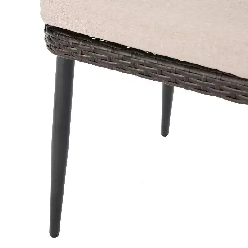 Christopher Knight Home Iona - Ensemble de 3 pièces pour salon de jardin en osier avec coussins