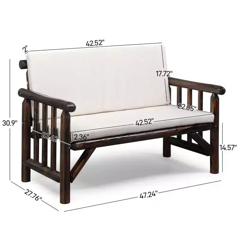 Ensemble de conversation Karl Home Patio 4 pièces en bois