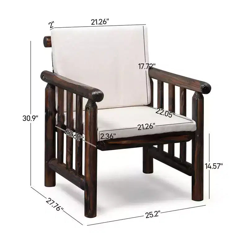 Ensemble de conversation Karl Home Patio 4 pièces en bois