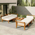 Whisen 6-Piece Patio Set with Daybed, Tea Table & Ottoman