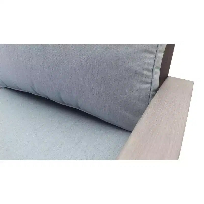 Ensemble fauteuil et ottoman d'extérieur Courtyard Casual Cabo 2 pièces, cadre en aluminium avec coussins Sunbrella