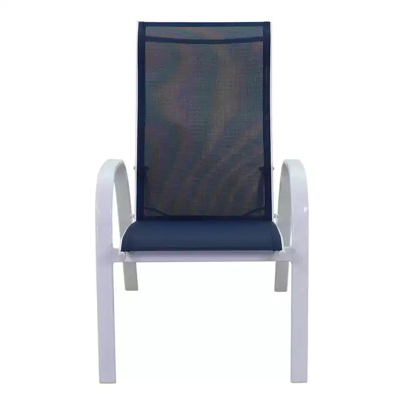 Ensemble inclinable 3 pièces Courtyard Casual Santa Fe comprenant une table d'appoint de 20 po et deux chaises longues inclinables