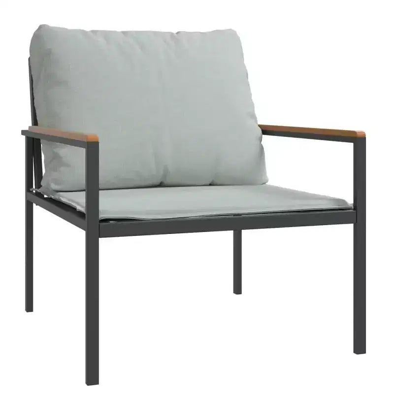 vidaXL Salon de jardin anthracite, gris clair