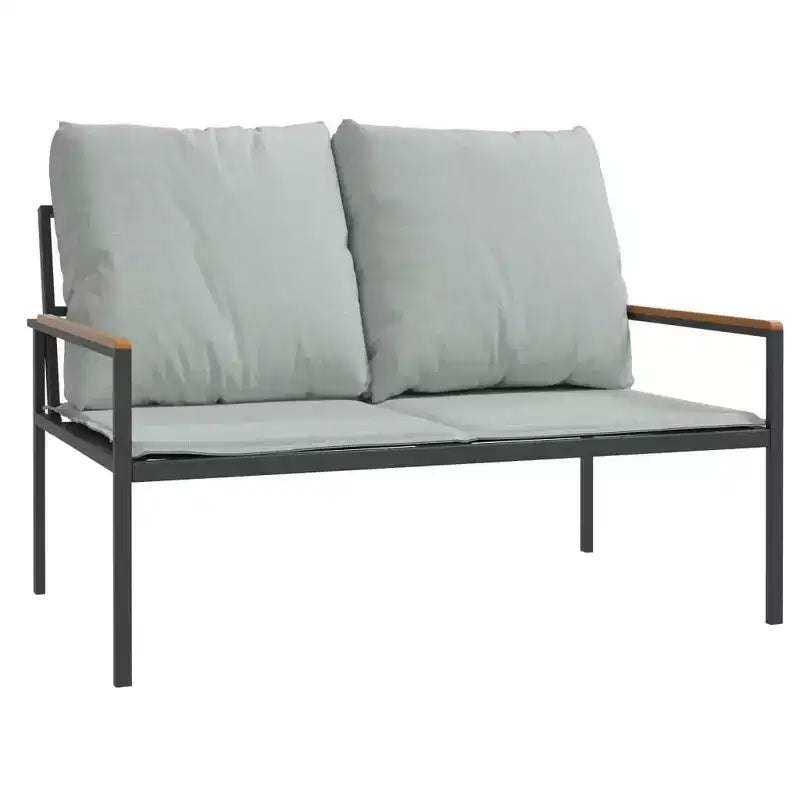 vidaXL Salon de jardin anthracite, gris clair