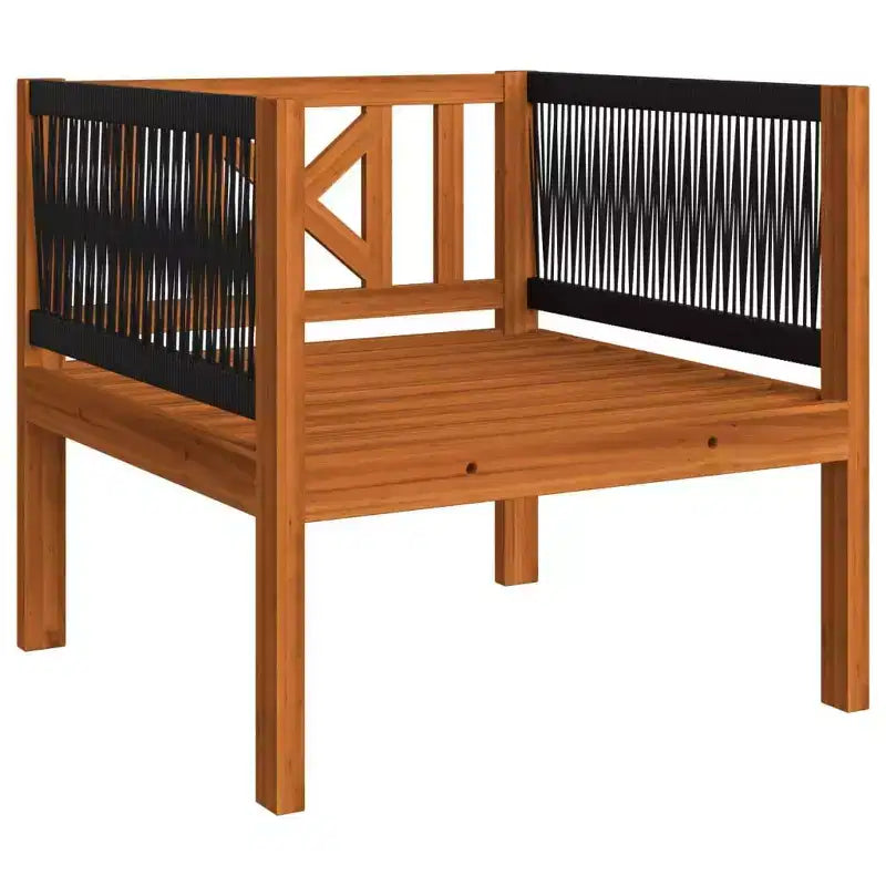 vidaXL Salon de jardin crème, bois naturel Bois d'acacia massif Standard