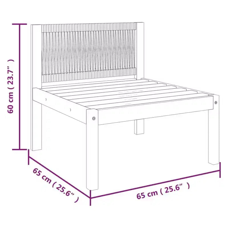 vidaXL Salon de jardin 6 pièces avec coussins crème, ensemble de mobilier de terrasse en bois d'acacia, comprenant des canapés, une table et un repose-pieds