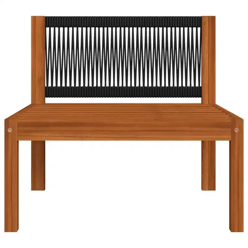 vidaXL Ensemble de jardin modulable en bois d'acacia massif crème Moyen
