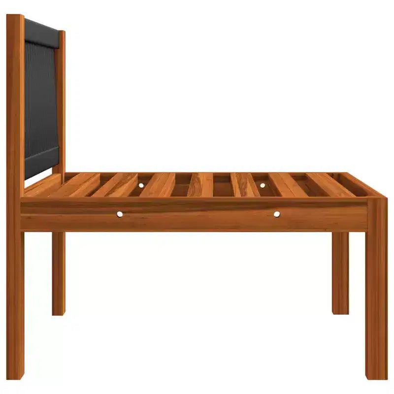 vidaXL Ensemble de jardin modulable en bois d'acacia massif crème Moyen