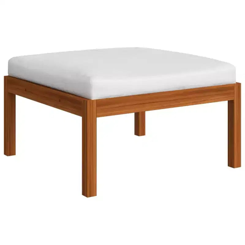 vidaXL Ensemble de jardin modulable en bois d'acacia massif crème Moyen