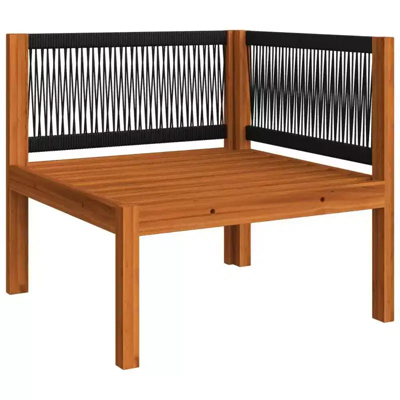 vidaXL Ensemble de jardin modulable en bois d'acacia massif crème Moyen