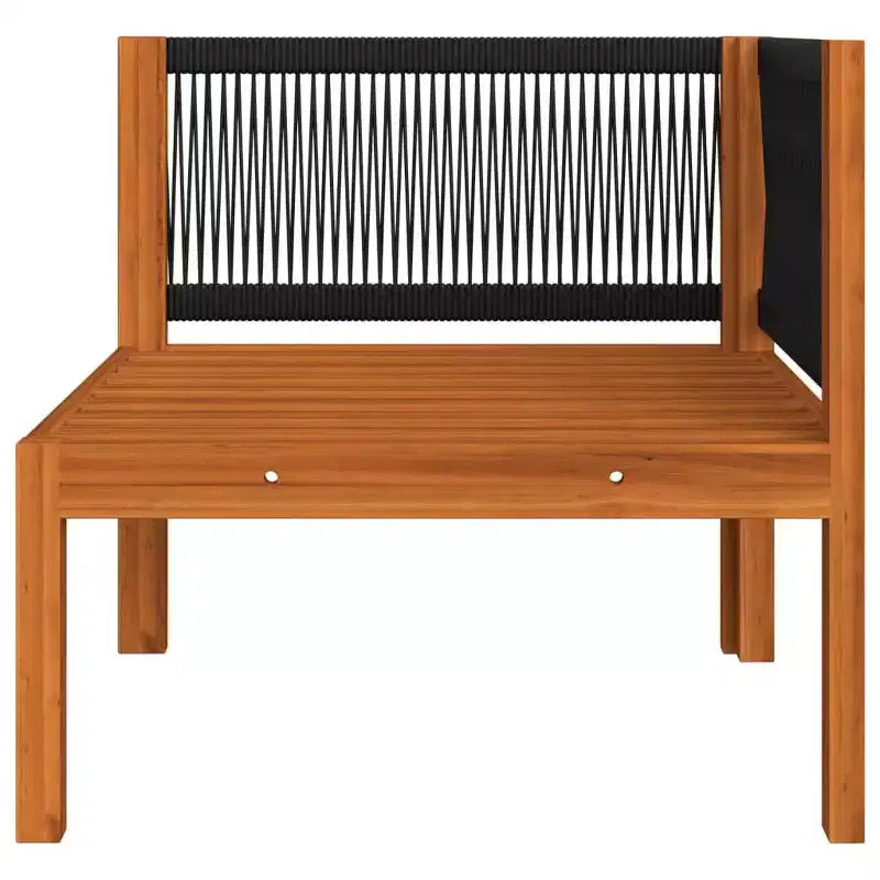 vidaXL Ensemble de jardin modulable en bois d'acacia massif crème Moyen
