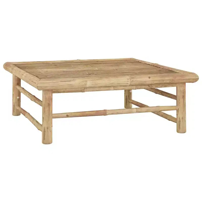 vidaXL Salon de jardin en bambou avec coussins gris foncé - Collection de 8 meubles d'extérieur - Conception modulaire pour des arrangements variables