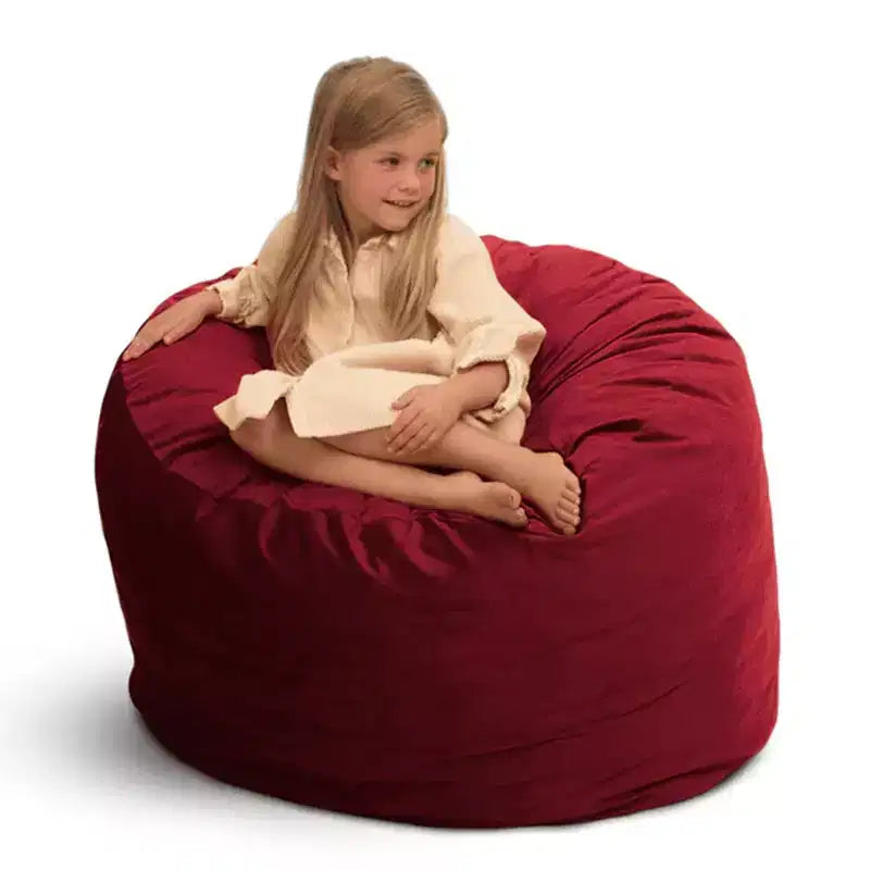 Foam Suede Bean Bag Lounger Chair Indoor