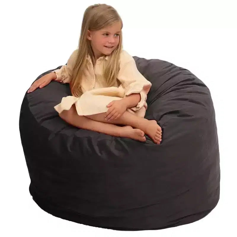 Foam Suede Bean Bag Lounger Chair Indoor