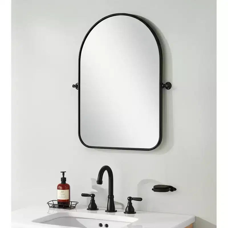 Iron Arch Tilting Bathroom Vanity Mirror 32''