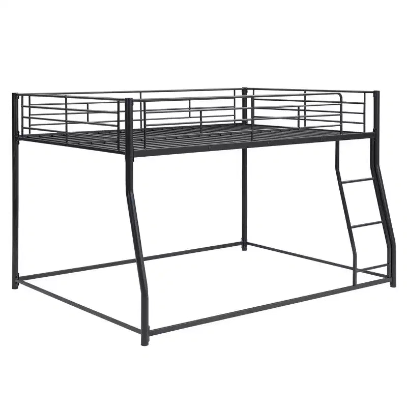 Metal Bunk Bed Twin XL over Queen with Ladder 82.4''