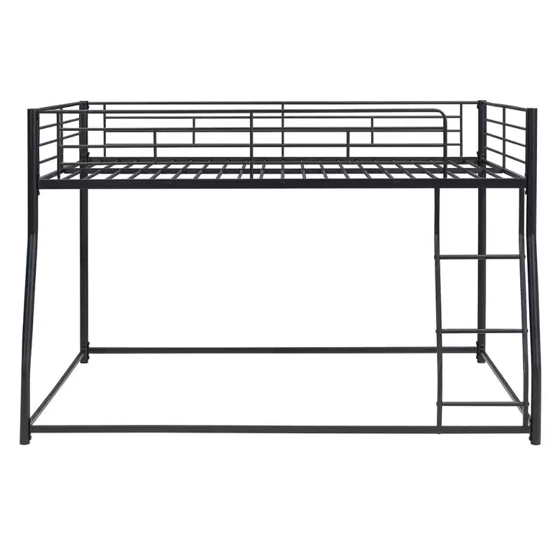 Metal Bunk Bed Twin XL over Queen with Ladder 82.4''