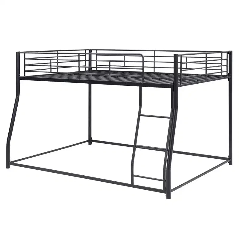Metal Bunk Bed Twin XL over Queen with Ladder 82.4''