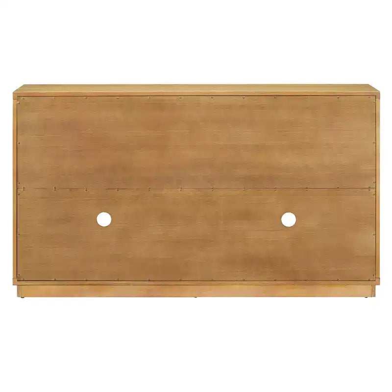 MDF 4-Door Sideboard Buffet Cabinet with Glass Doors 60''