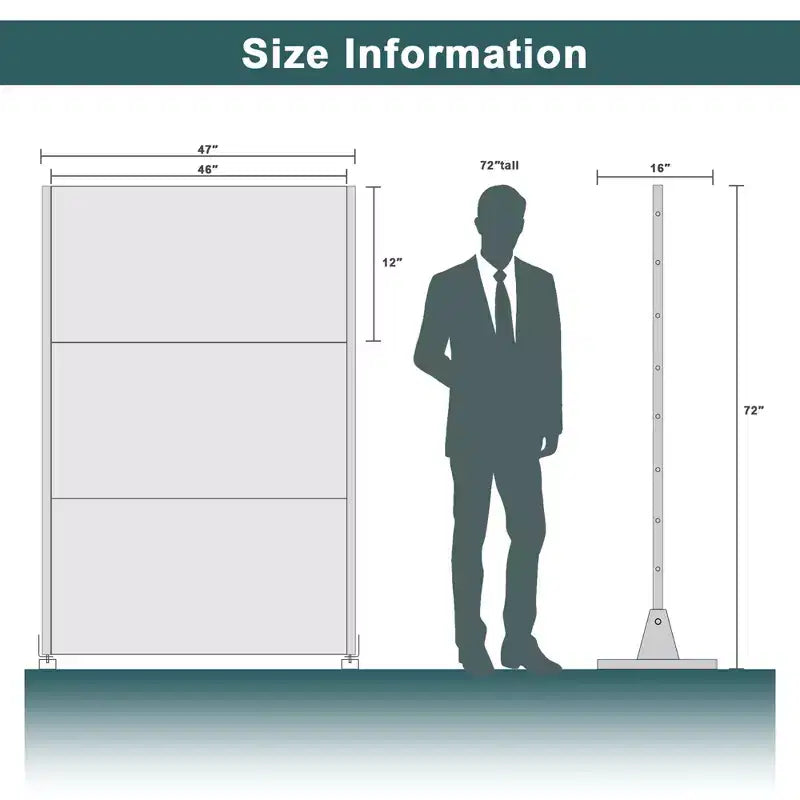 Galvanized Steel Freestanding Outdoor Privacy Screen